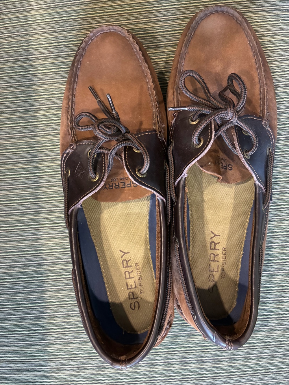Sperry Brown Leather Men’s Boat Shoes 12W beach boat summer dress casual